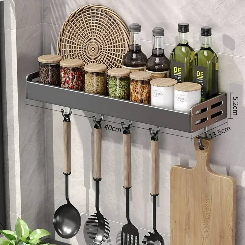 Étagère Murale Inox 2 Plateaux - Dimensions 100x32x55 Cm - Hauteur Réglable, Support Robuste - Pour Cuisine, Garage, Buanderie